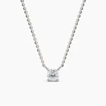 Diamond Solitaire Necklace | Single Diamond Necklace | Solitaire Necklace - Image 7