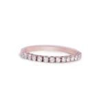 14K Solid Gold Flexible Natural Diamond Ring - Image 9
