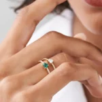 14k Heart-Shaped Natural Diamond Ring, Natural Diamond Ring - Image 3