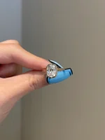 3 Carat Cushion Cut Moissanite Engagement Ring