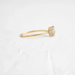 14k Solid Gold Round Brilliant Lab-Grown Diamond Engagement Ring - Image 8