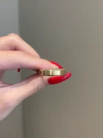 Moissanite 4.5mm Width Mens Wedding Band, Matt Men's Wedding Band - Image 4