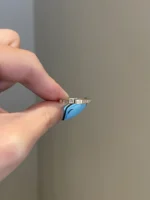 3mm Brilliant Emerald Cut Moissanite Engagement Ring