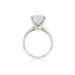 5ct cushion engagement ring, gold engagement ring, lab diamond - Image 3