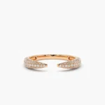 14k Natural Diamond Claw Ring - Image 6