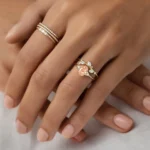 14k Solid Gold 1.16ct. Oval Cut Lab-grown Pink Diamond Engagement Ring