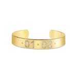 Personalized Diamond Date Cuff Bracelet - Image 2