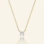 Diamond Solitaire Necklace | Single Diamond Necklace | Solitaire Necklace - Image 3