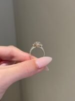 3ct Oval Cut Moissanite Engagement Diamond Ring - Image 5