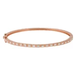 Horizontal Baguette Diamond Bangle - Image 3