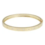 14k Gold Classic Diamond  Bangle