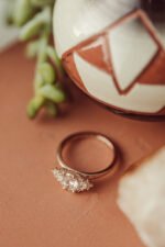 14k Solid Gold Oval Cut Moissanite Engagement Ring - Image 6