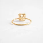 14k Solid Gold 2ct. Square Radiant Cut Lab-Grown Diamond Engagement Ring - Image 4