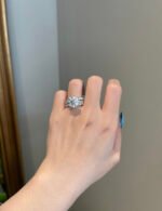 5 Carat Moissanite Diamond 14 Karat Engagement Ring - Image 3