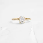 14k Solid Gold Lab-Grown Diamond Ring - Image 5