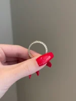 Moissanite 4.5mm Width Mens Wedding Band, Matt Men's Wedding Band - Image 3