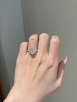 3ct Oval Cut Moissanite Engagement Diamond Ring - Image 2