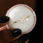 14k Solid Gold Cushion Cut Lab-Grown Diamond Engagement Ring - Image 5