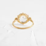 14k Solid Gold Oval Cut Lab-Grown Diamond Engagement Ring - Image 4