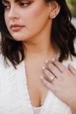 14k Solid Gold Lab-Grown Diamond Round Ring - Image 8