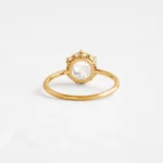 14k Solid Gold Lab-Grown Diamond Rose Basket Ring - Image 2