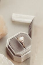 14k Solid Gold  Lab-Grown Diamond Pear Ring - Image 4