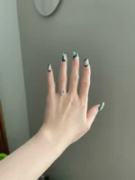 2 Carat Brilliant Emerald Cut Moissanite Hidden Halo Engagement Ring - Image 4