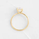 14k Solid Gold Princess Cut Lab-Grown Diamond Ring - Image 3