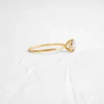 14k Solid Gold Cushion Cut Lab-Grown Diamond Engagement Ring - Image 7