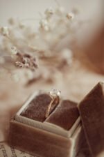 14k Solid Gold Round 4-Prong Tapered Solitaire Lab-Grown Diamond Ring - Image 4