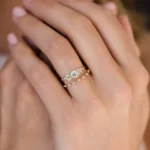 14k Solid Gold Round Cut Diamond Ring - Image 5