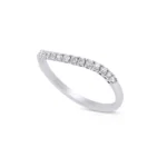 14K Solid Gold Flexible Natural Diamond Ring - Image 3