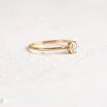 18K Solid Gold Round Cut Lab-Grown Diamond Ring - Image 7
