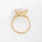14k Solid Gold 5ct. Princess Cut Lab-Grown Lab-Grown Diamond Engagement Ring - Image 3