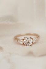 14k Solid Gold Lab-Grown Diamond Round Ring