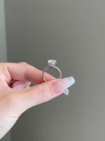 2 Carat Brilliant Round Moissanite Diamond Engagement Ring - Image 4