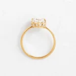 14k Solid Gold Lab-Grown Diamond Rose Basket Ring - Image 5