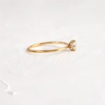 18K Solid Gold Round Cut Lab-Grown Diamond Ring - Image 6