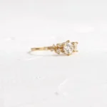 14k Solid Gold Round Cut Diamond Ring - Image 4