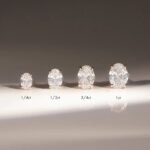 Oval Solitaire Studs , 1ct.  Moissanite Diamond Studs - Image 3