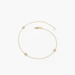 18k Solid Gold 0.30ctw Moissanite Diamond Solitaire Bracelet - Image 3