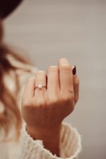 14k Solid Gold Round 6-Prong Solitaire Moissanite Engagement Ring - Image 7