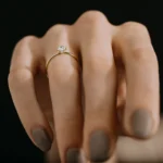 18K Solid Gold Round Cut Lab-Grown Diamond Ring