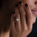 14k Solid Gold Lab-Grown Diamond Ring, 1.01ct. Oval Cut Diamond Ring - Image 5