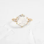 14k Solid Gold Oval Cut Lab-Grown Diamond Engagement Ring