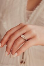 14k Solid Gold Lab-Grown Diamond Round Ring - Image 9