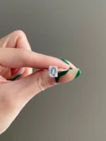 2 Carat Brilliant Emerald Cut Moissanite Hidden Halo Engagement Ring