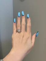 3 Carat Cushion Cut Moissanite Engagement Ring - Image 2