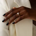 14k Solid Gold Oval Cut Lab-Grown Diamond Ring - Image 3