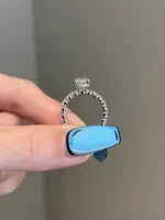 2ct Brilliant Oval Cut Moissanite Oval Cut Engagement Ring - Image 5